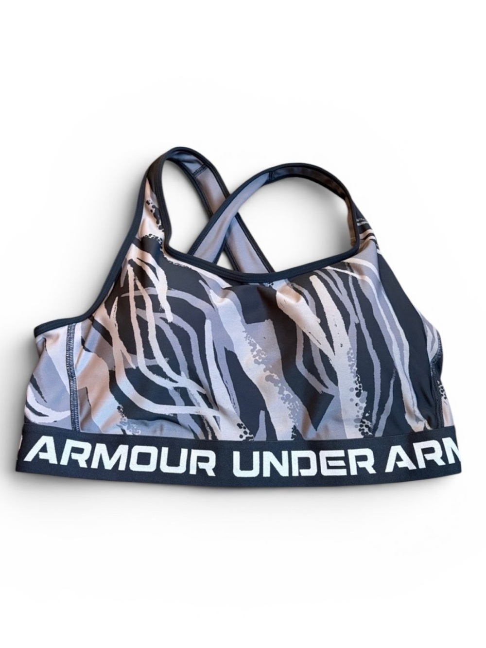 Under Armour DFO Crossback Sports Bra Women’s 1X Black Padded Compression